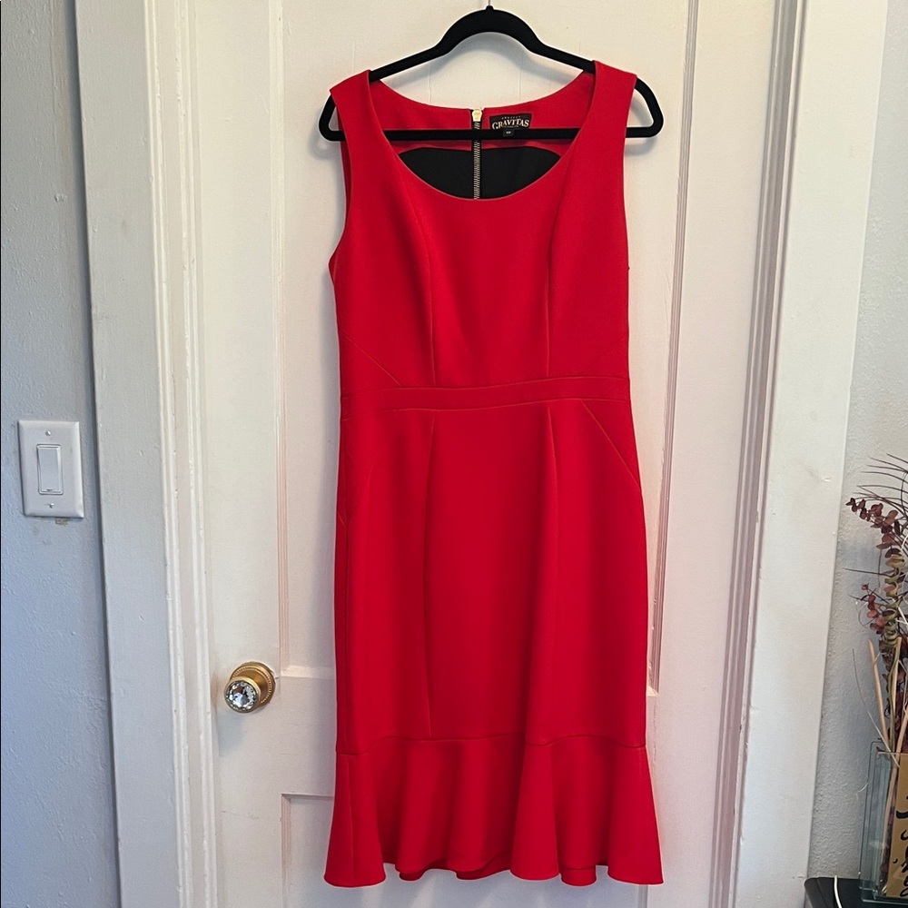 Chic Red Midi Dress